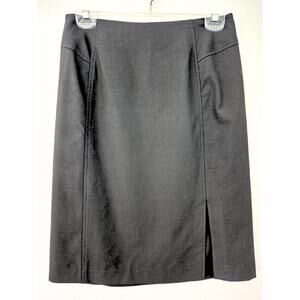 Vntg The Limited Skirt Sz S Black Straight Stretch Career Office Siren Classic